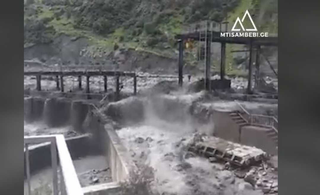 შემაშფოთებელი კადრები – 2013 წელს მდინარე თერგზე აშენებული "ლარსი ჰესი" სტიქიის შედეგად დაზიანდა (ვიდეო) 1656333434ooii.JPG