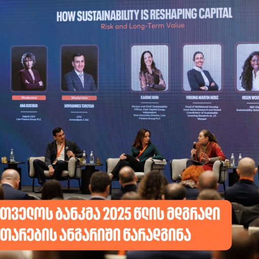 საქართველოს ბანკმა 2025 წლის მდგრადი განვითარების ანგარიში წარადგინა