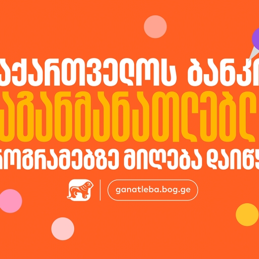 საქართველოს ბანკის საგანმანათლებლო პროგრამებზე მიღება დაიწყო