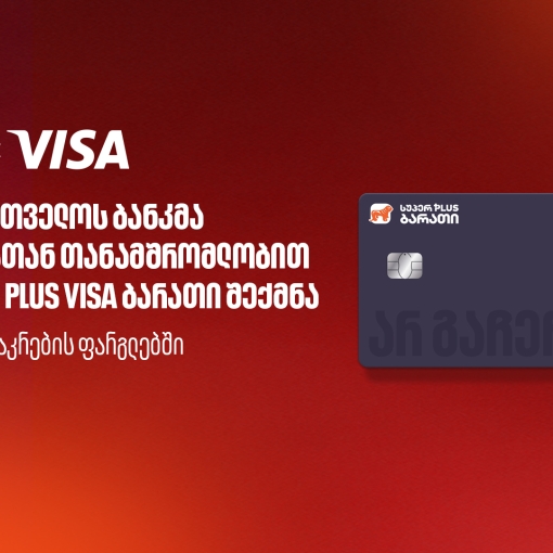 საქართველოს ბანკმა, Visa-სთან თანამშრომლობით, ახალი სუპერ PLUS Visa ბარათი შექმნა