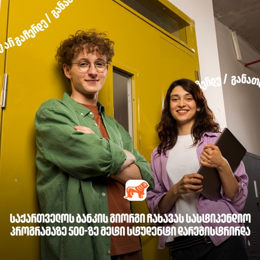 საქართველოს ბანკის გიორგი ჩახავას სახელობის სასტიპენდიო პროგრამაზე განაცხადი 500-ზე მეტმა სტუდენტმა შეავსო