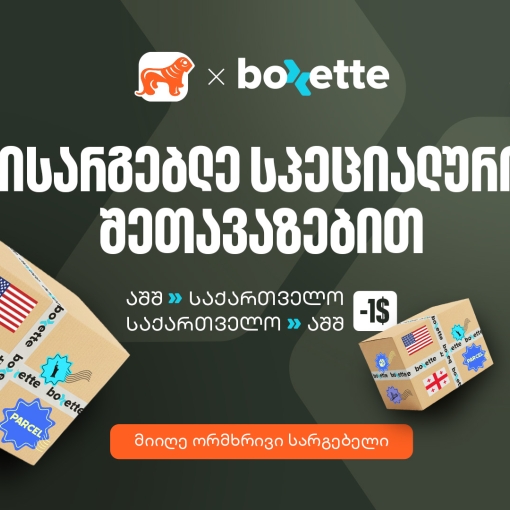 საქართველოს ბანკისა და Boxette-ის ერთობლივი შეთავაზება ამერიკაში მცხოვრები ემიგრანტებისთვის