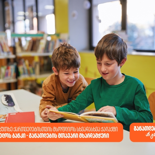 საქართველოს ბანკის წიგნის კუთხეები მსოფლიოს სხვადასხვა ქალაქში ქმნის განათლების შესაძლებლობებს