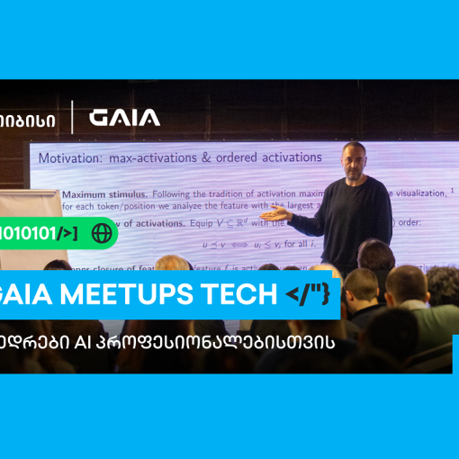 თიბისის და  GAIA-ს პარტნიორობით AI პროფესიული შეხვედრების სერია - GAIA Meetup გრძელდება