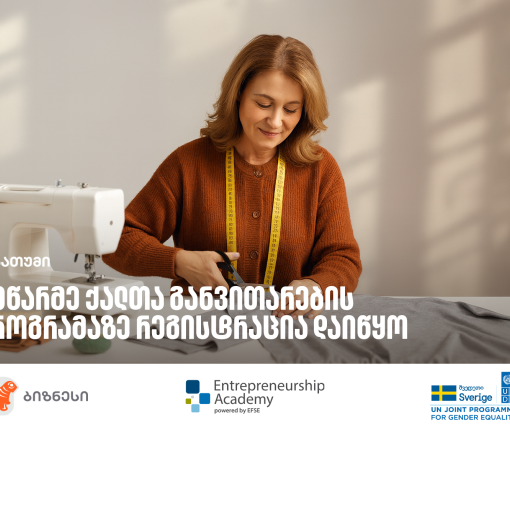 საქართველოს ბანკის ორგანიზებით, მეწარმე ქალთა განვითარების პროგრამის მე-12 ნაკადზე რეგისტრაცია დაიწყო