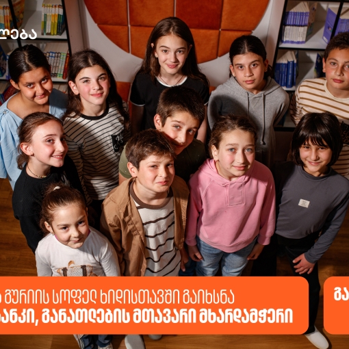 საქართველოს ბანკის რიგით 28-ე თანამედროვე ბიბლიოთეკა გურიის სოფელ ხიდისთავში გაიხსნა