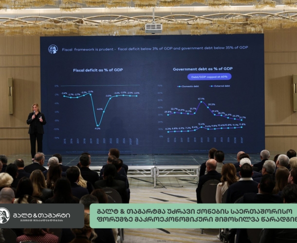 გალტ & თაგარტმა უძრავი ქონების საერთაშორისო ფორუმზე მაკროეკონომიკური მიმოხილვა წარადგინა