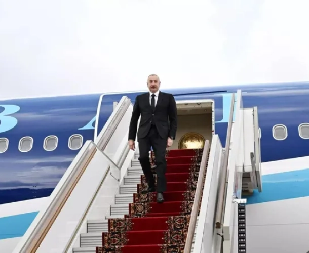 აზერბაიჯანის პრეზიდენტი ილჰამ ალიევი საქართველოშია