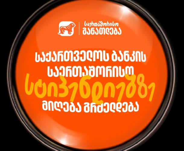 საქართველოს ბანკის საერთაშორისო სასტიპენდიო პროგრამებზე მიღება გრძელდება