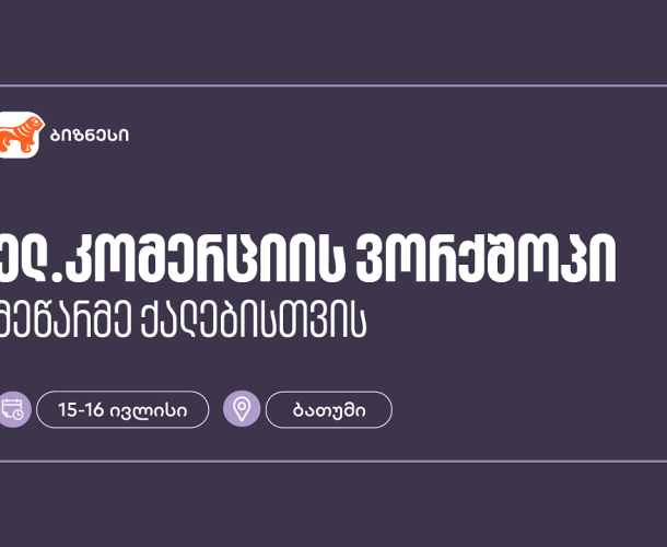საქართველოს ბანკის მხარდაჭერით, ბათუმში მეწარმე ქალებისთვის ელ. კომერციის ვორქშოპი გაიმართება