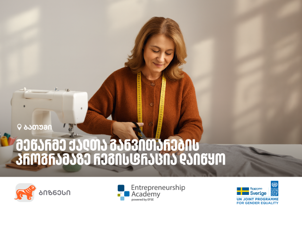 საქართველოს ბანკის ორგანიზებით, მეწარმე ქალთა განვითარების პროგრამის მე-12 ნაკადზე რეგისტრაცია დაიწყო