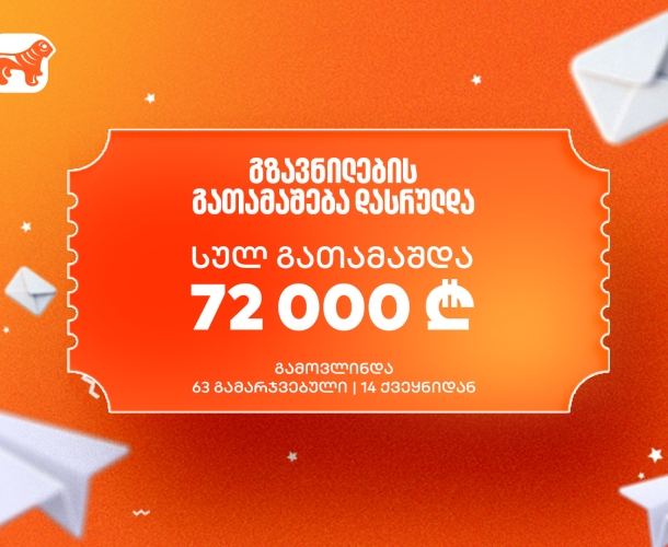 საქართველოს ბანკის გზავნილების გათამაშების გამარჯვებულები გამოვლინდნენ
