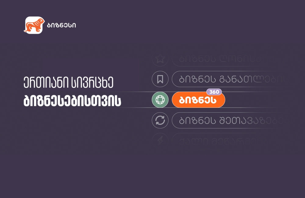 აღმოაჩინეთ ბიზნეს 360° — საქართველოს ბანკი ბიზნესებისთვის შესაძლებლობებს ქმნის
