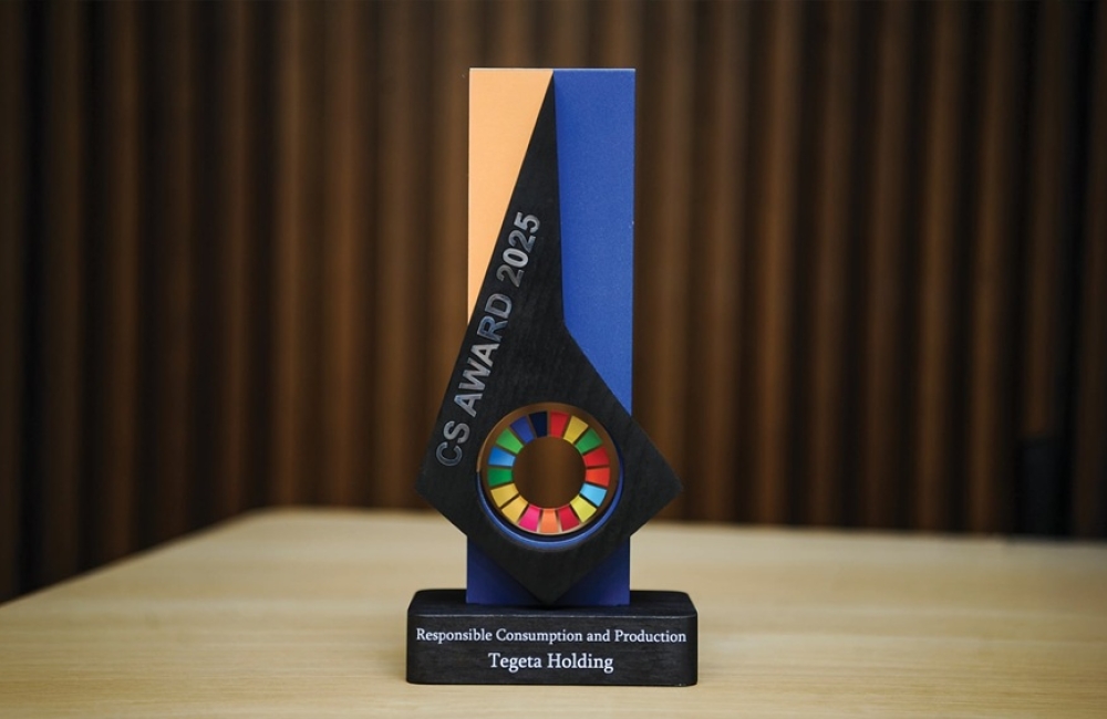 CS AWARD 2025 - „თეგეტა“ ნომინაციაში - „მდგრადი მოხმარება და წარმოება“ გამარჯვებულია