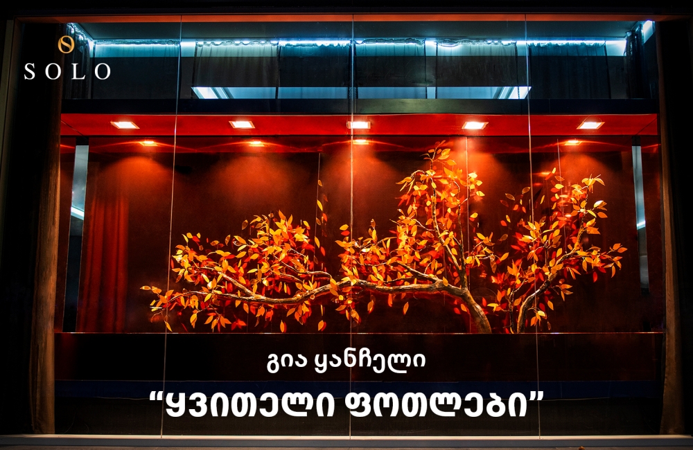 SOLO-მ გია ყანჩელის კომპოზიციის - ყვითელი ფოთლების ინსპირაციით, საშემოდგომო ვიტრინები შექმნა