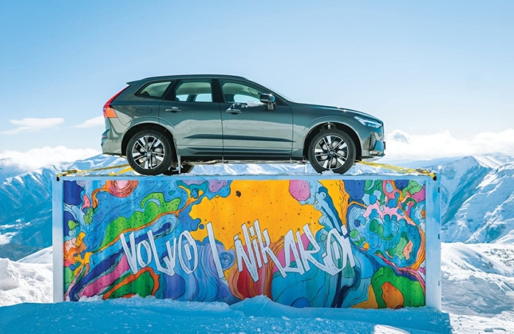 Volvo-ს უნიკალური არტინსტალაცია გუდაურში - „ვოლვო ქარ საქართველოსა“ და Nikakoi-ს კოლაბორაცია მდგრადი მომავლისთვის