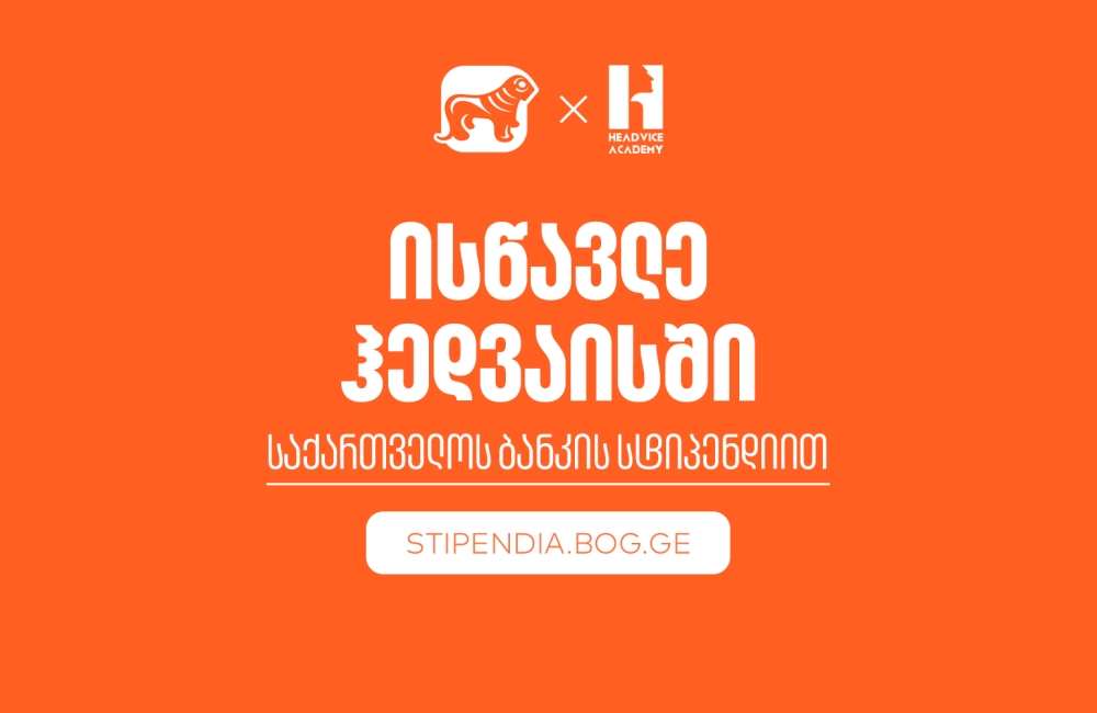 გახდი საქართველოს ბანკის სტიპენდიატი ჰედვაის აკადემიაში - დაეუფლე ახალ პროფესიას სრული დაფინანსებით