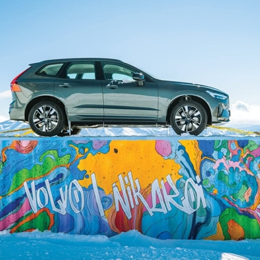 Volvo-ს უნიკალური არტინსტალაცია გუდაურში - „ვოლვო ქარ საქართველოსა“ და Nikakoi-ს კოლაბორაცია მდგრადი მომავლისთვის