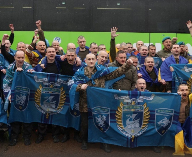 უკრაინამ 185 ტყვე დაიბრუნა