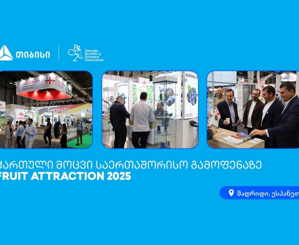თიბისის მხარდაჭერით, საქართველოს ლურჯი მოცვის მწარმოებელთა ასოციაციამ საერთაშორისო გამოფენაში მიიღო მონაწილეობა