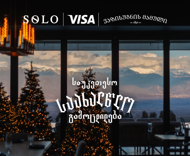 გაატარეთ ახალი წელი ვაზისუბნის მამულში და შეიქმენით საუკეთესო საახალწლო გამოცდილება SOLO და Visa-სთან ერთად
