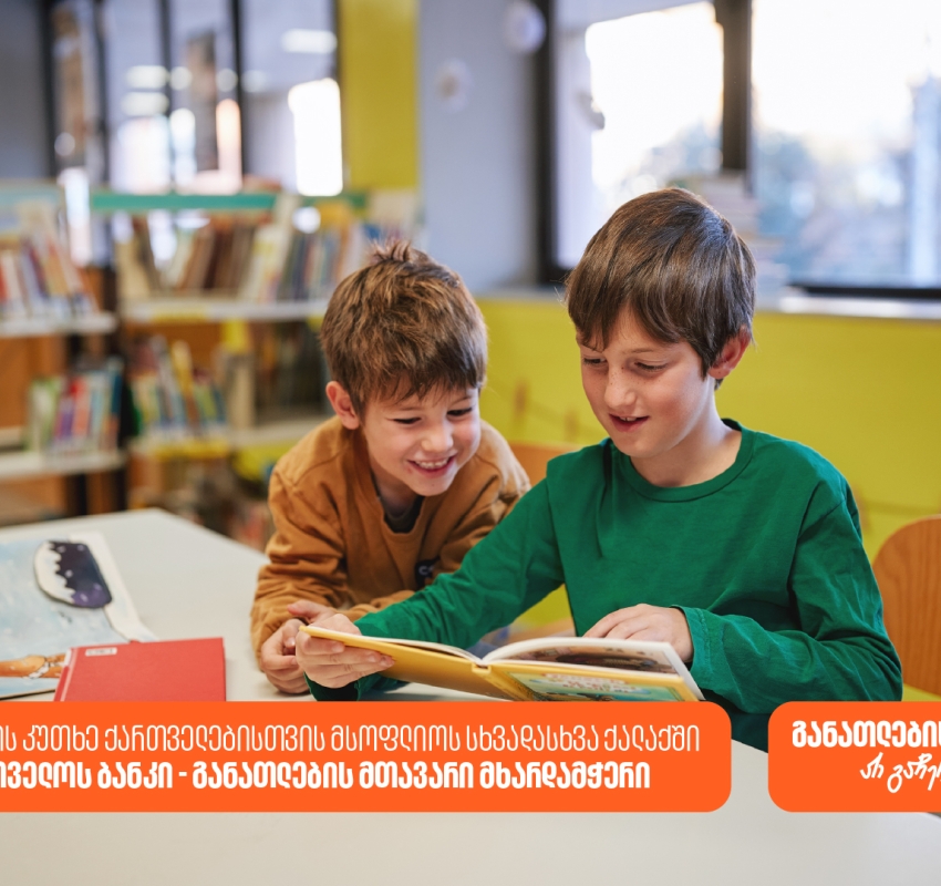 საქართველოს ბანკის წიგნის კუთხეები მსოფლიოს სხვადასხვა ქალაქში ქმნის განათლების შესაძლებლობებს