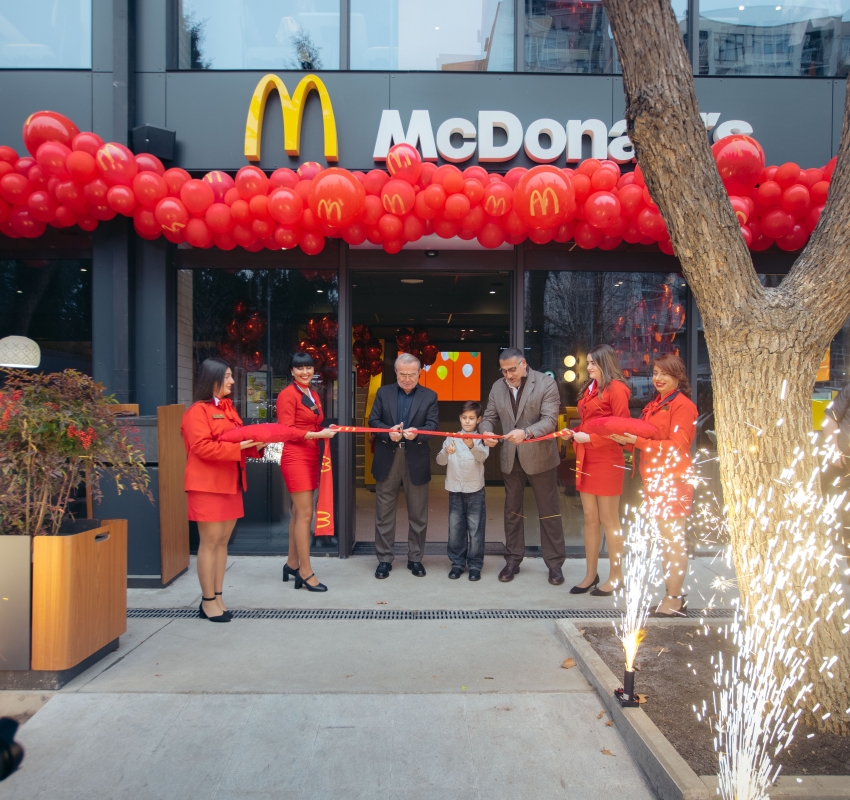 McDonald’s დადიანზე  - თბილისში კიდევ ერთი რიგით 21-ე ახალი რესტორანი გაიხსნა