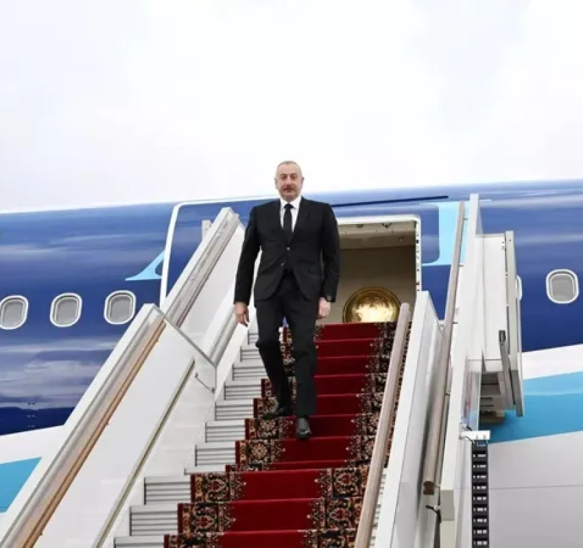 აზერბაიჯანის პრეზიდენტი ილჰამ ალიევი საქართველოშია