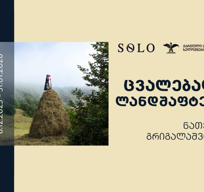 SOLO-სთან პარტნიორობით, ნათელა გრიგალაშვილის გამოფენა „ცვალებადი ლანდშაფტები“ იხსნება